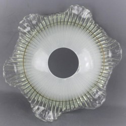 coupelle-tulipe-pate-de-verre-striée-frise-dorée-lampadaire-lustre