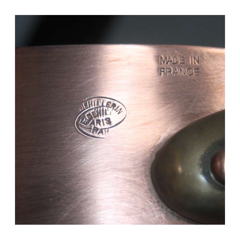 Dehillerin Paris casserole sauteuse en cuivre avec couvercle
