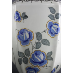 Service à café  à fleurs bleues, 11 pièces