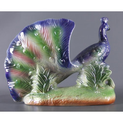 Paon Céramique Polychrome