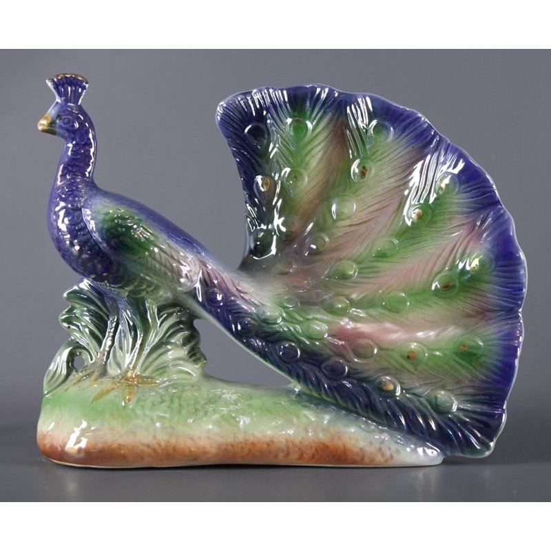 Paon Céramique Polychrome