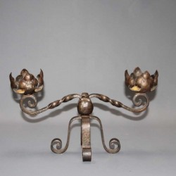 Candlestick-in-iron-wrought-