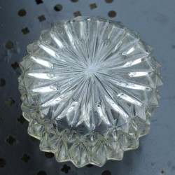 plafonnier-rond-verre-diamant-ciselé-mi-20-eme