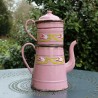 ancienne-cafetiere-emaillee-rose-annee-30-40