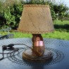 Ancienne lampe en bois sabot bretagne