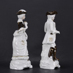 Couple Personnages en Porcelaine