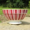 ancien-bol-manufacture-Digoin-rayures-couleur-rouge-et-blanc