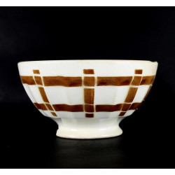 Ancien Grand Bol Sarreguemines A Facettes