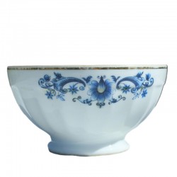 Lot de 2 bols décor de fleurs bleues Limoges