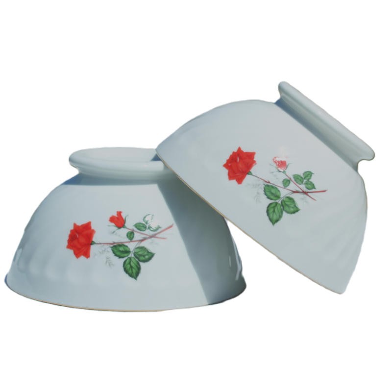 2-bols-roses-rouges-vintage-porcelaine-Sarreguemines-chic