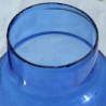 Lampe à pétrole bleu cobalt