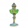 ancien-pied-de-lampe-à-pétrole-vert