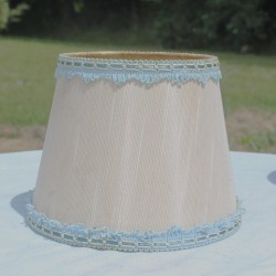 abat-jour-à-pinces-tissu-galon-bleu