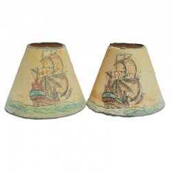 Abat jour bateau vintage