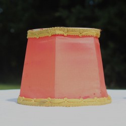 abat-jour-pour-luminaire-rétro-soie-rouge