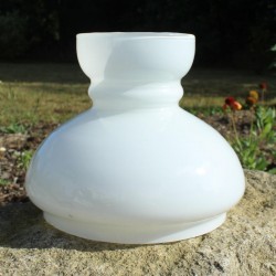 ancien globe opaline de remplacement pour luminaire diamètre 19 cm
