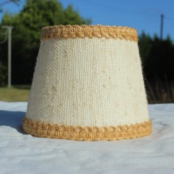 abat-jour toile de jute pour luminaire