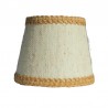 abat-jour en toile de jute vintage pour luminaire