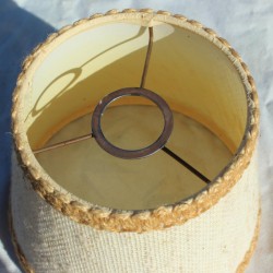 Abat jour vintage en toile de jute