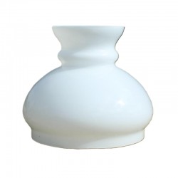 Abat-jour de remplacement, globe opaline blanche  vintage