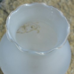 Abat jour verre opaque à motifs