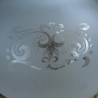Abat jour verre opaque à motifs