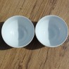2 Bols petites fleurs en porcelaine Apilco, France