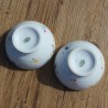 2 Bols petites fleurs en porcelaine Apilco, France