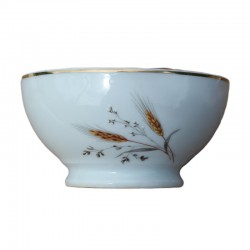 bol porcelaine Apilco, décor épi de blé