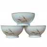 3 bols porcelaine Apilco Deshoulières
