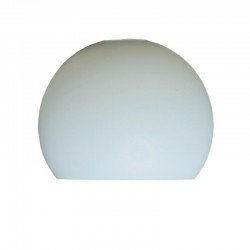 suspension abat-jour cloche verre blanc