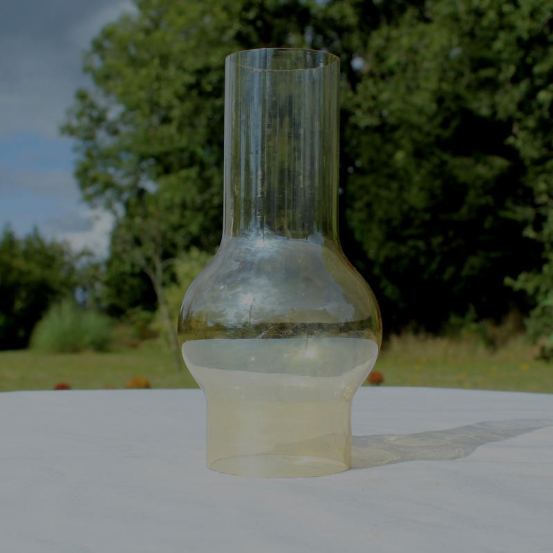 Verre teinté pour lustre ou lampe à pétrole