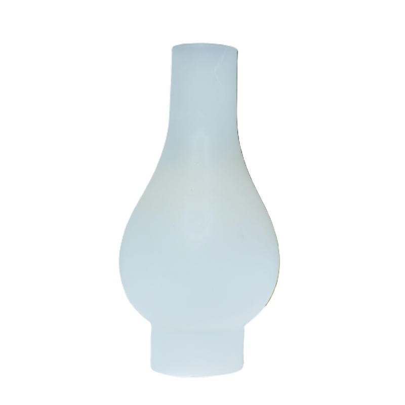 verre de lampe 240x50 mm verre opaque pour lampe à pétrole ou lustre