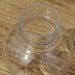 Abat jour Verre transparent pour lampe à pétrole