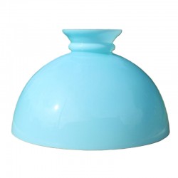 grand globe opaline bleu, diamètre base 348mm