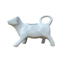 crémier forme vache céramique blanche vintage