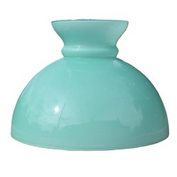 globe opaline verte' vintage diamètre ouverture 29,3 cm