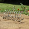 porte toasts metal argente 8 tranches