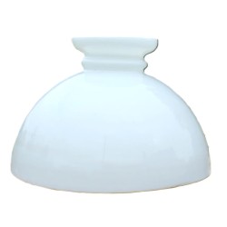 globe opaline blanche diametre 30 cm