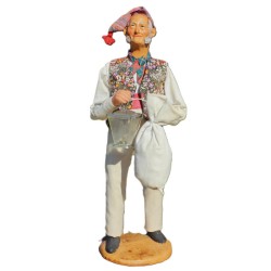 santon de Provence  habillé Le meunier signé S. Jouglas