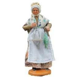 Santon de Provence habillé 25 cm La Poissonnière