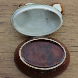 Terrine poule couveuse en céramique allemande