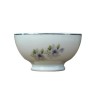 bol en porcelaine de Limoges, décor de pensées