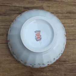 Bol en porcelaine frise de fleurs F Chauvigny