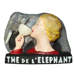 plâtre publicitaire thé de l'éléphant