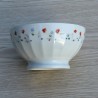 Bol en porcelaine frise de fleurs F Chauvigny