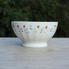 Bol en porcelaine frise de fleurs F Chauvigny