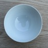 Bol porcelaine blanche de Limoges stries biais