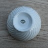 Bol porcelaine blanche de Limoges stries biais
