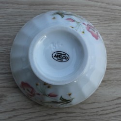 Bol porcelaine Apilco décor floral
